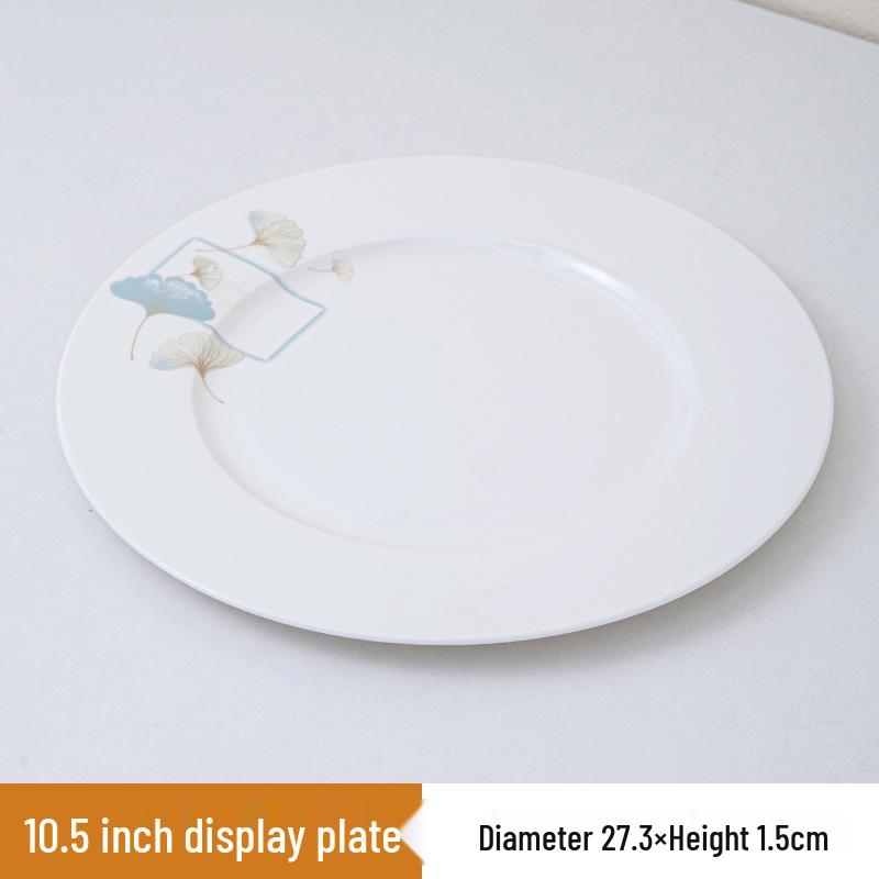 Deluxe Bone China Tableware Set - Three or Four Pieces with Plate, Wing Bowl, and Spoon - Customizable Logo for Hotels, Restaurants, and Clubs.