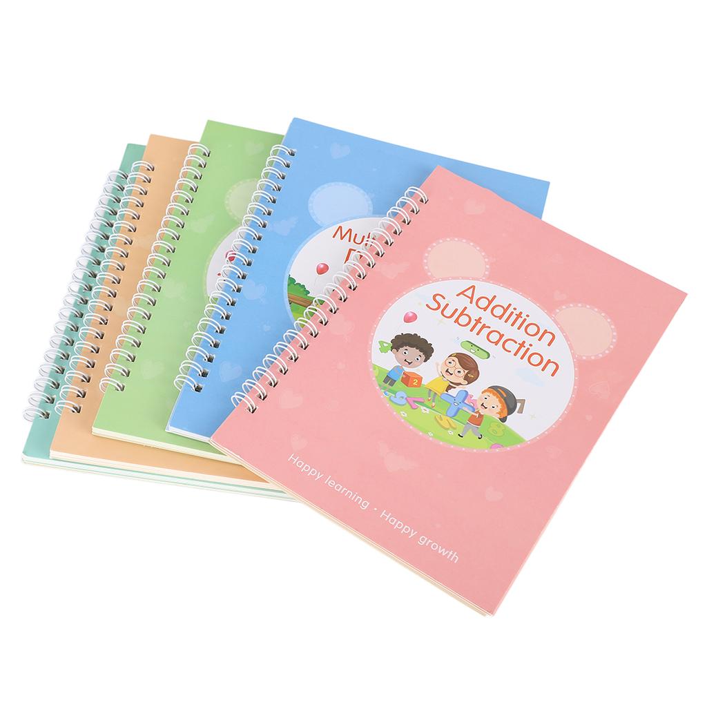 5Pcs Kids Practice Copybook Handwriting Practice Book English Magical Practice Copybook Writing Prac