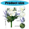 Artificial Flower 13.77Inch Realistic Flower Arrangement Bouquets for Home Vase Decoration Wedding Table Centerpieces