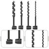 Four Blade Auger Bit Cutter 161*11mm Woodworking Auger Bit Black Protective Layer Comfortable Operation Cutting Diameter 11-11mm