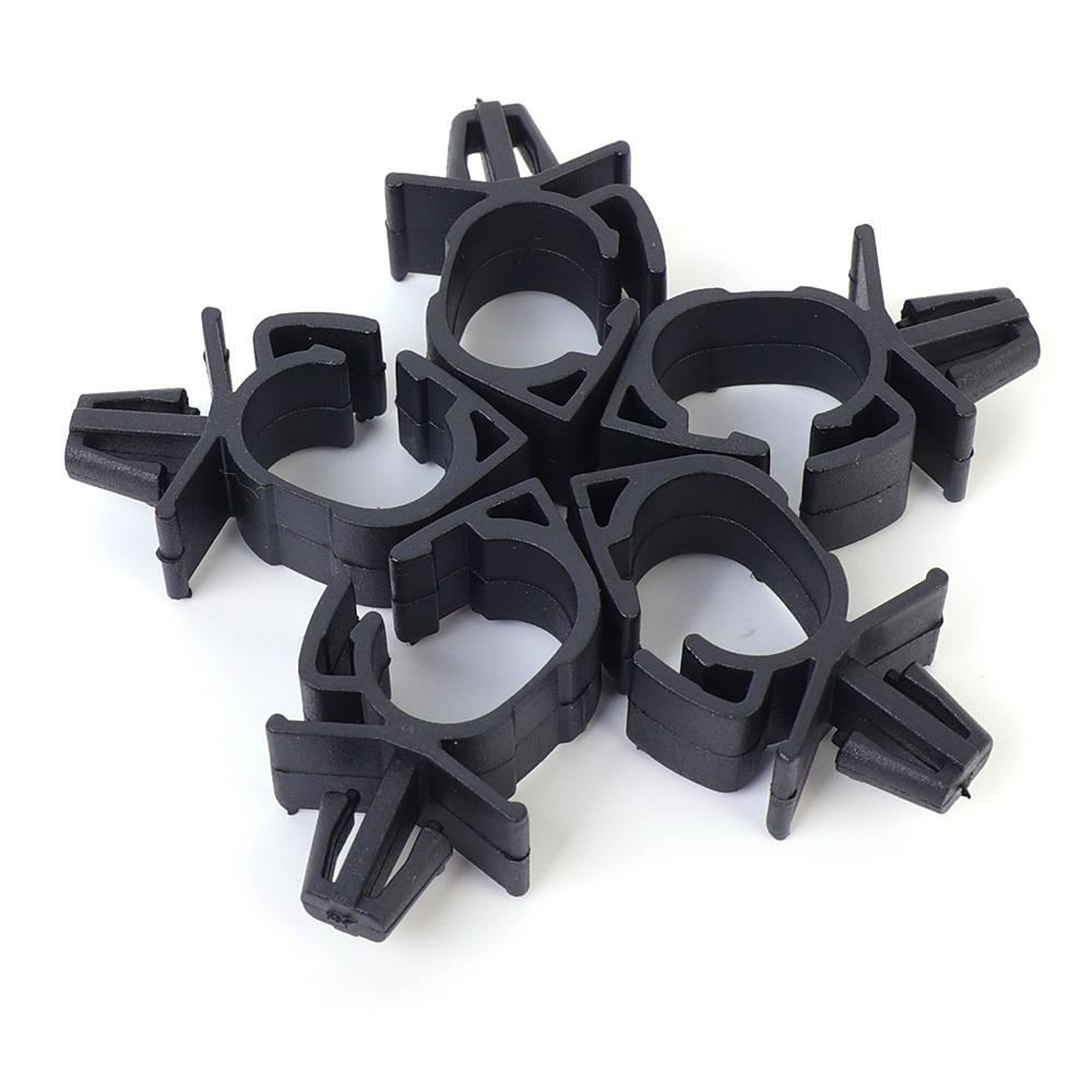 Universal Auto Car Wire Harness Fixing Clip Black Polypropylene Cable Loom Routing Fastener Retainer Engine Bay Electrical Fixer