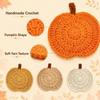 Handmade Knit Cup Mats Crochet Coffee Mugs Mats Cute Pumpkin Coasters  Fall Table Decor
