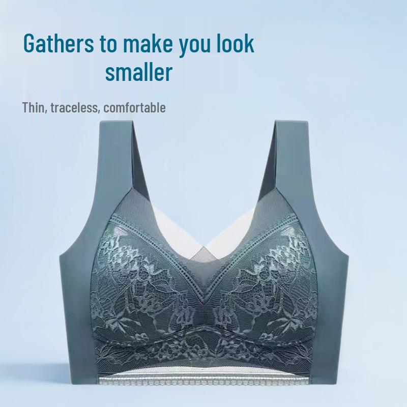 Elegantly Designed Push-up Bra for Small Busts with a Chic Back, Minimizing Effect for Larger Busts, Strapless, and Seamless Fixed Cups.