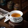 Chinese Blue And White Porcelain Gaiwan Portable Travel Tea Bowl Home Ceramic Teacup Handmade Teaware Personal Single Cup 140Ml