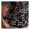 Navava Vintage Dot Ribbon Neck Blouse Nb1299