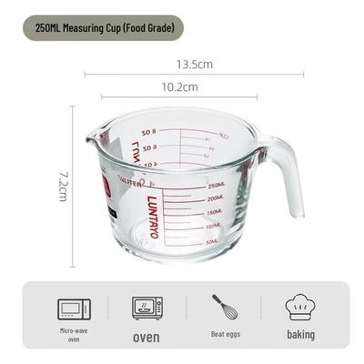 Food Grade Glass Measuring Cup with Scale