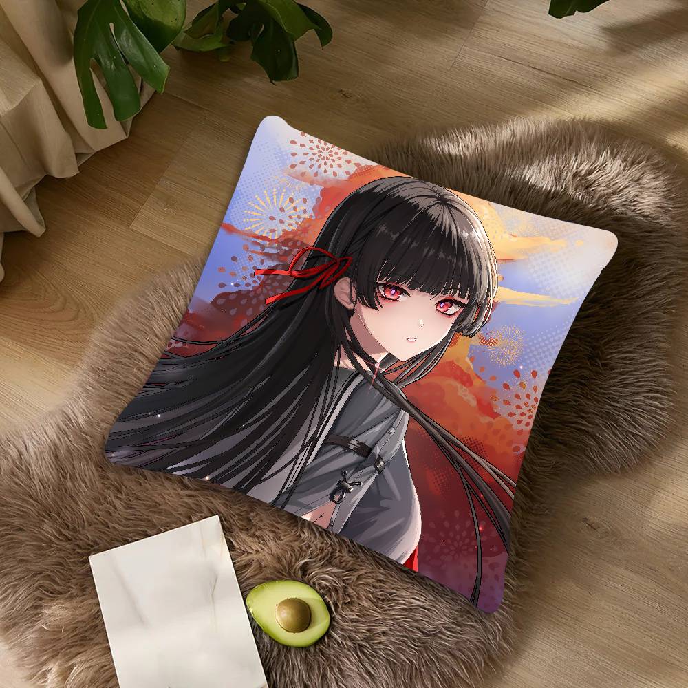 XL Fashion Wuthering Waves Gaming Kawaii HOT Pretty Girl Chisa Pillow CoversSofa Decorative Home Printing Cute Cushion Cover