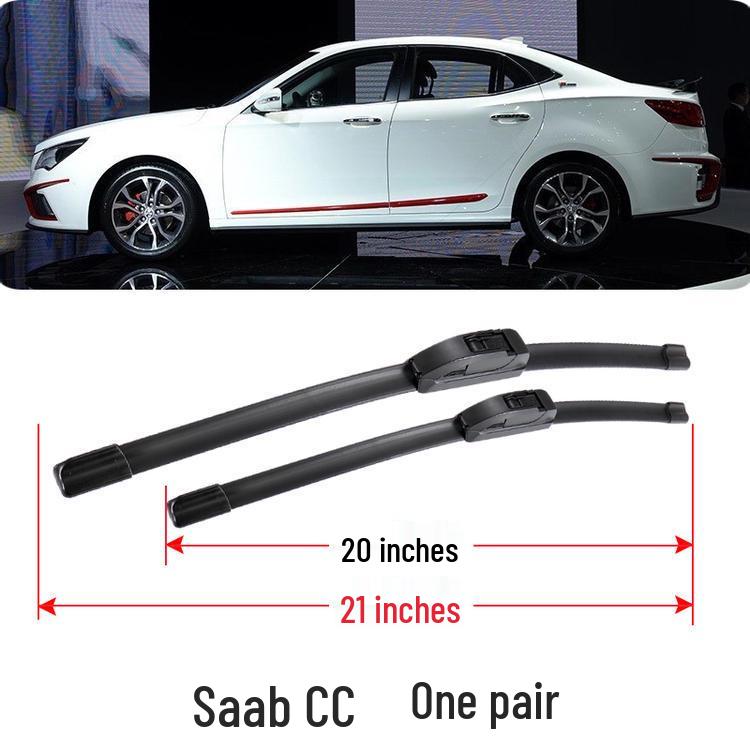Fits BAIC Senova CC 2015-2017 Original Front Windshield Boneless Wiper Blade Rubber Strip