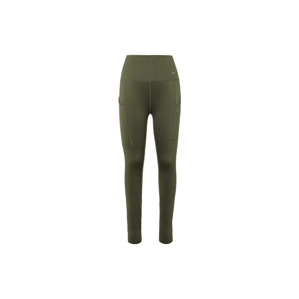 New Nike Go Sports Pants Women's Khaki Green DQ5669-325