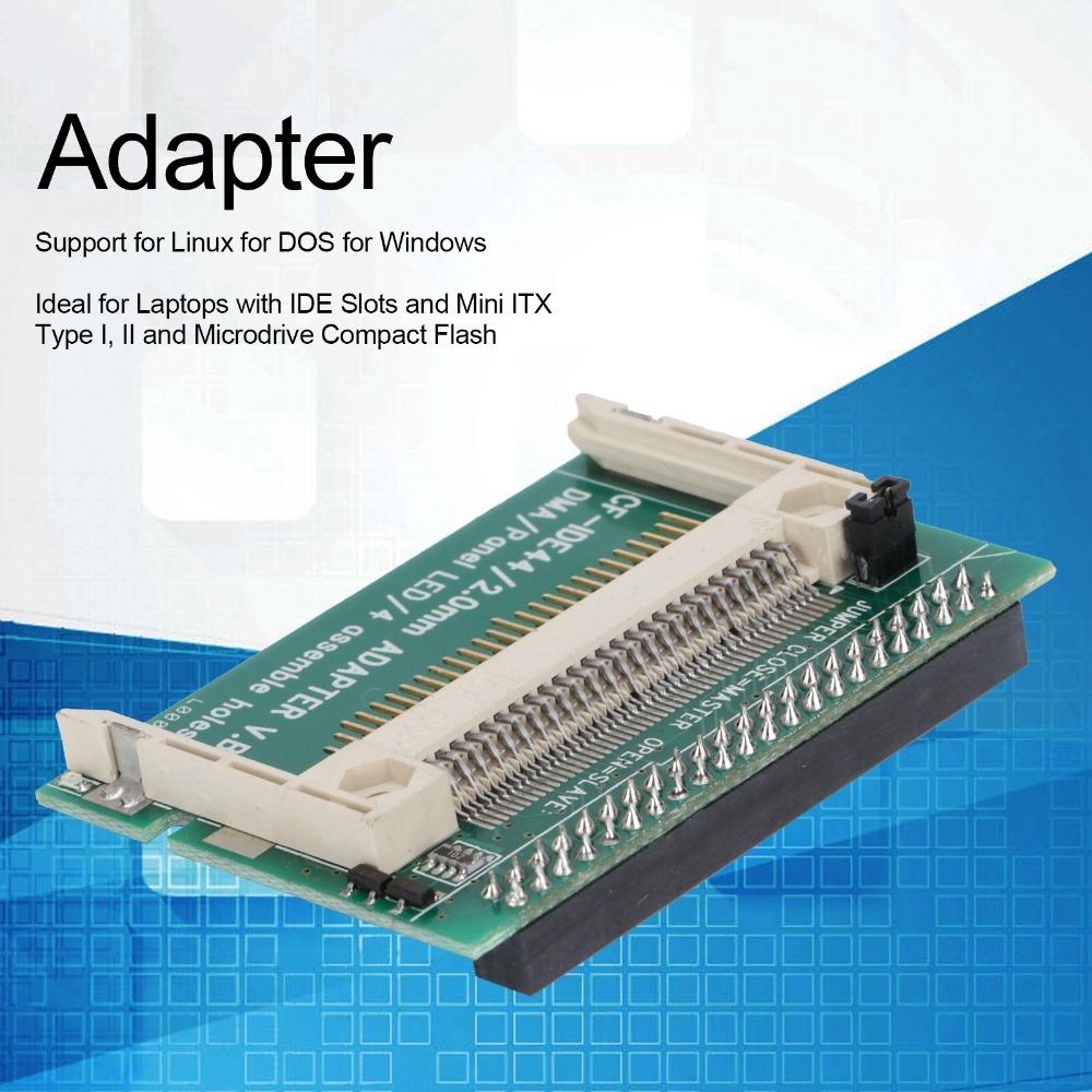 Right-Angle Adapter CF Card 44 Pin IDE Adapter Practical CF To IDE Converter  for Linux DOS Windows