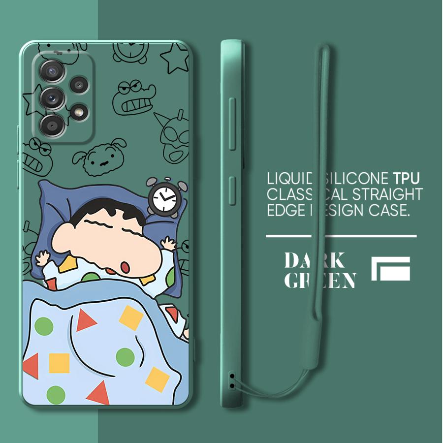 

Case for Samsung Galaxy A02s A04 A03 A30s A53 A05 A71 A73 A50 A56 A06 A20s Phone Cover Crayon Shin-chan Galaxy A73 5G