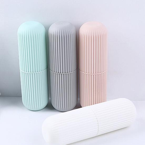 Toothbrush Paste Holder Case Covered Travel Camping Bathroom Cup Box Tooth Mug