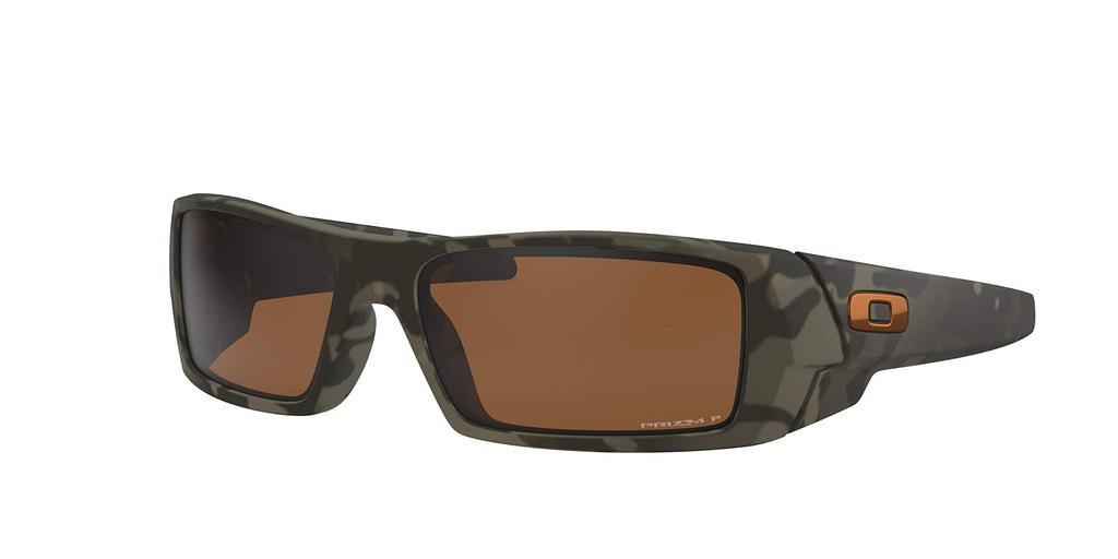Oakley Gascan Sunglasses Matte Olive Camo / Prizm Tungsten Polarized OO9014-51 Size 60