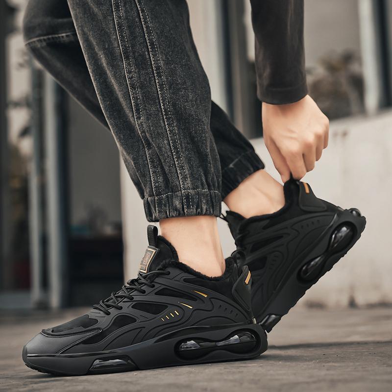 Zapatillas de Hombre de Alta Calidad 2024 Invierno Transpirables Moda Running Zapatos Deportivos para Hombre Cálido Forro de Felpa Cómodos Zapatos Casuales Clásicos