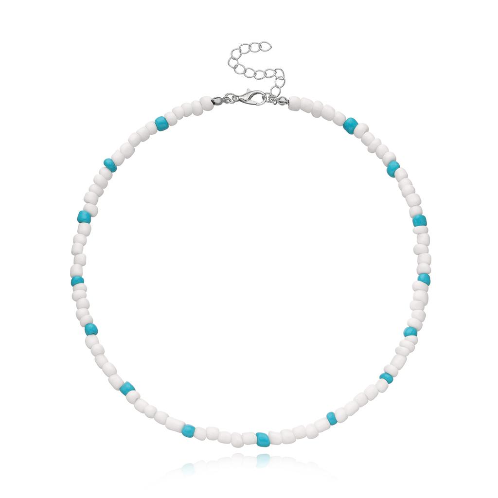 Collier ras du cou en perles style Boho pour femmes et filles, brin coloré, court, ras du cou, bijoux d'été à la mode, cadeau, nouvelle collection