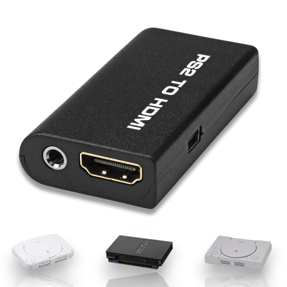 

K&SGAMER PlayStation 2 to HDMI Converter, Compatible with PS1, PS2, and PSone, PlayStation HDMI Converter Adapter