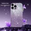 iPhone 15 Gradient Glitter Case with Electroplating - Fits Apple 14, 13 Pro Max, XR - Anti-Fall Protective Cover