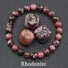 8MM Natural Epidote Zoisite Stone Bead Bracelet Homme Quartz Lava Tiger Eye Bracelet Made of Natural Stone Jewelry for Women