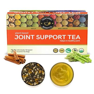 Teacurry Joint Support Tea - (30 Tea Bags 1 Month Pack) - Best Tea for Joint Wellness | CAFFEINE FREE | Ayurvedic Herbal Tea