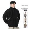 2025 Men's Japanese Retro Fur Collar Cotton Padded Jacket - Warm, Casual, Loose Fit Fashion Top for Autumn/Winter