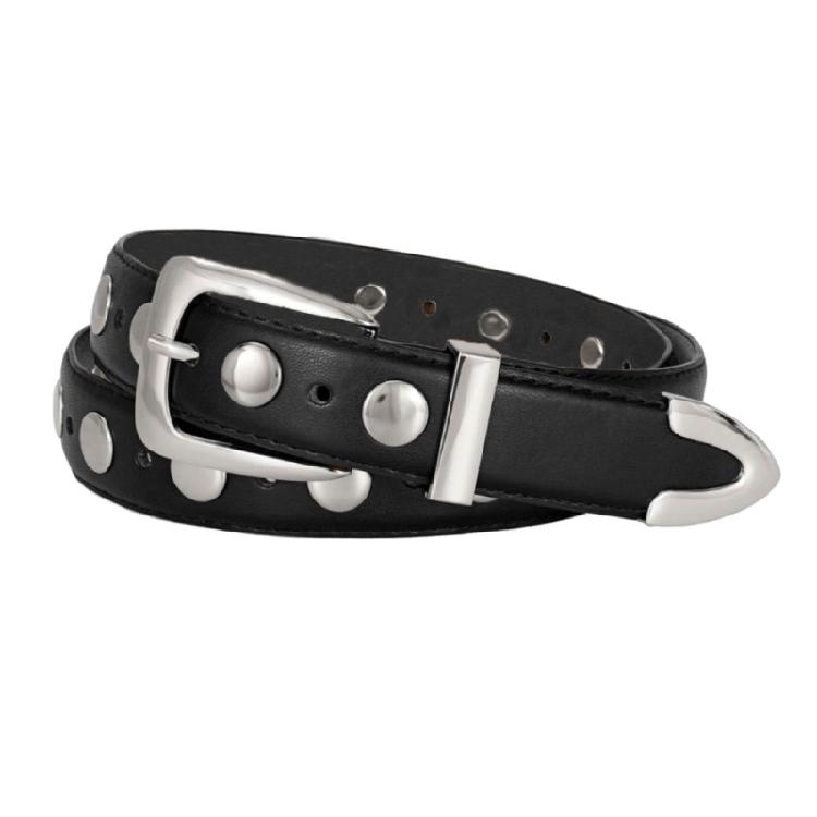 Stylish Waist Belt Edgy Chain Dancers Costume Studded Belt Metal Buckle for Suit Skirt Jeans Body Jewelry