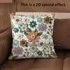 2D Vintage Floral Embossed Style Throw Pillow Covers Pattern Cushion Cover Suitable For Sofa Bedroom Car Pillow Cover