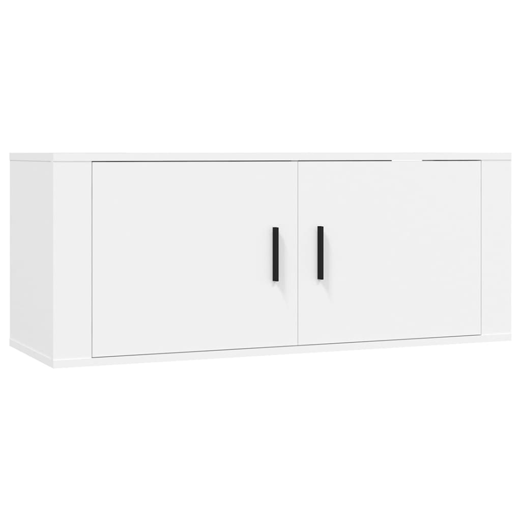 3 Piece TV Cabinet Set White Particleboard