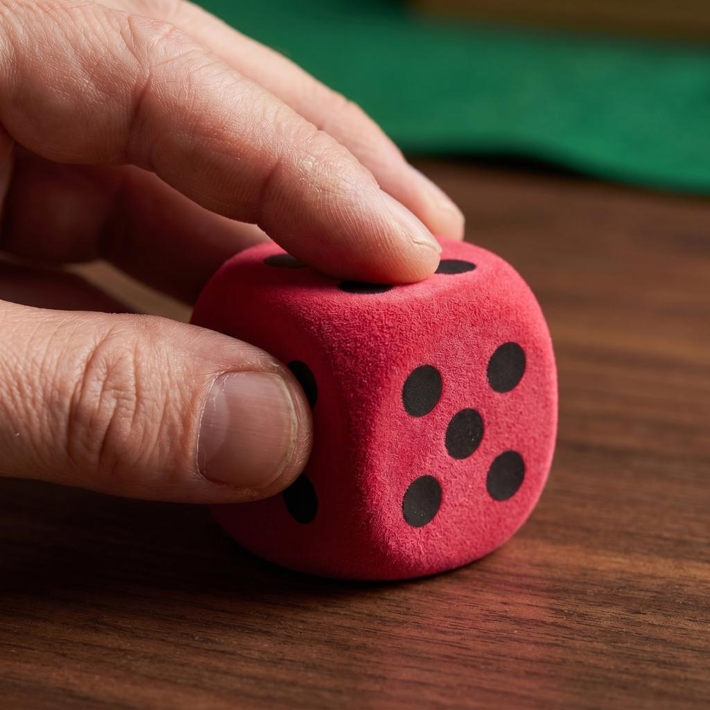 6pcs Six-Sided Foam Dice Set Soft Lightweight Foam Dice for Classroom Games Educational Activities and Group Exercises