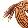 Vergoldetes 3,5-mm- auf Dual-RCA-Audiokabel - 1 zu 2 Stereo-Adapter