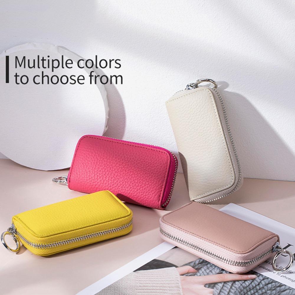 Zipper Closure Keychain Pouch Multifunctional Car Key Organizer Casual Portable Key Bag  Card Bag