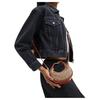 COACH Cow Leather Shoulder Bag Mini Women's Brown CR510-B4XHG