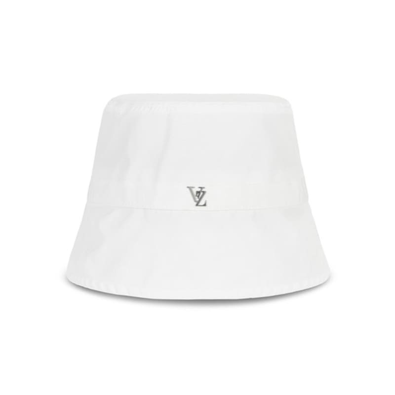 VARZAR VZ Studded Basic Drop Bucket Hat White