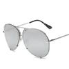 Vintage Rimless Alloy Aviation Pilot Sunglasses for Men Women Brand Gradient Sun Glasses Female Metal Oval Shades Black Brown