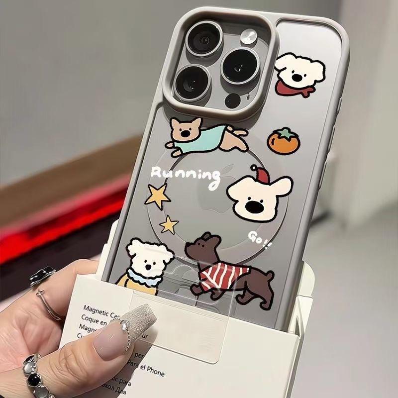 Dressing puppy for Apple 17promax mobile phone case 16Pro advanced all-inclusive magnetic attraction
