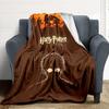 1pc Harry Potter Flannel Throw Blanket - HD Printed Lightweight Soft Warm All-Season Blanket for Sofa, Bed, Travel, Camping 021