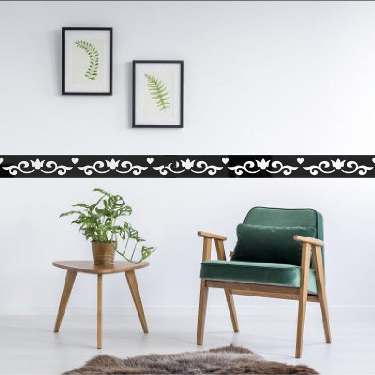Self Adhesive Wallpaper Border, Acrylic 3D Mirror Effect Peel and Stick Wall Decor for TV Feature Wall, Living Room
