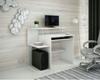 Computer Desk B1 White 100Cm Cabinet