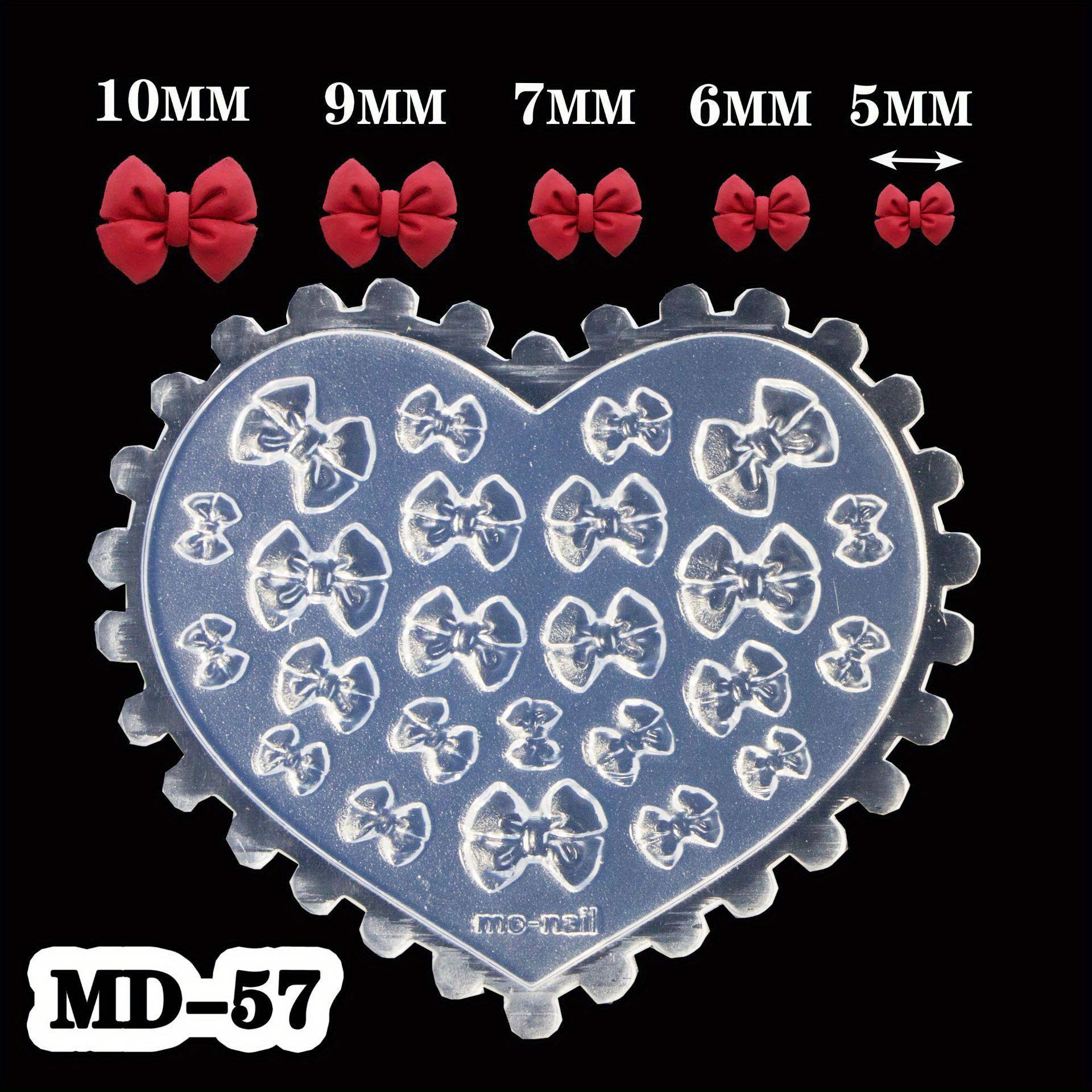

3D Silicone Nail Art Mold Reusable Fashion Versatile Camellia Bow Kawaii Butterfly Party Nail Decoration Art MD-57