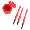 Upgraded Glue Brush Holder Fine Tip Chiseled Tip & Flat Tapered Tip Brushes for Arts Crafts Models & Woodworking Durable