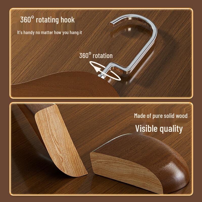 Xinkai Solid Wood Wide Shoulder Suit and Coat Hanger