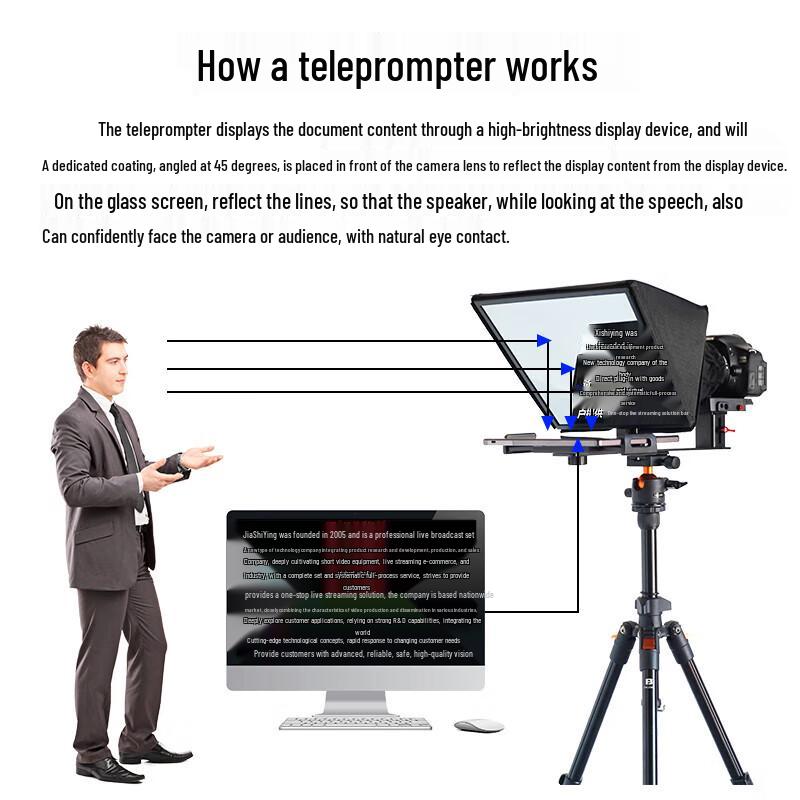 JiaShiYing JS12PLUS Smart AI Teleprompter