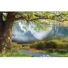 Custom Size Oil Painting Natural Big Tree Landscape Scenery 3D Wall Paper Home Decor Mural Bedroom Decor Self-adhesive Wallpaper