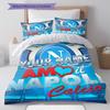 SSC Napoli Custom Name Pattern Bedding,Quilt Set Quilt Cover Pillowcase Home Birthday Gift(1 * duvet cover + 2 * pillowcase, without core)