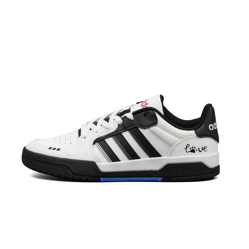 Adidas Neo Leather Low top Skateboard Shoes Unisex Black White Box JQ3924(Team1451-SBOX)