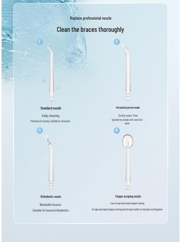 Portable Electric Water Flosser for Effective Oral Cleaning and Tartar Removal