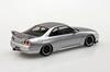 Aoshima Bunka Kyozai Série The Snap Kit Nissan R33 Skyline Vlastní kola Plastikový model Co., Ltd. (AOSHIMA) 1/32 GT-R (Sonic Silver) Předbarvený