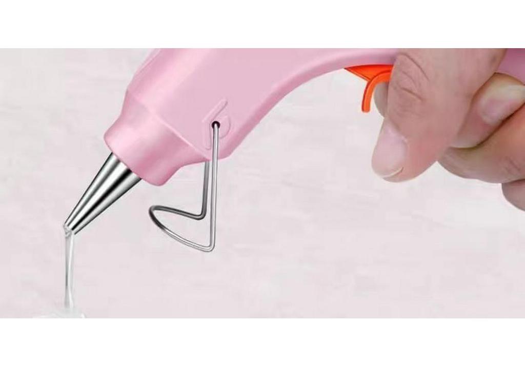Compact 20W Hot Melt Glue Gun with High Viscosity 7mm Sticks - Ideal for DIY, Crafts, and Student Dorm Rooms