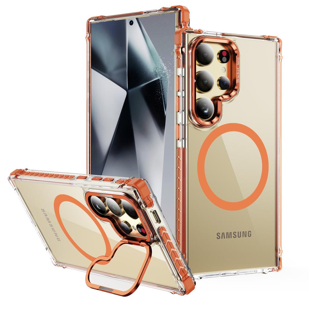 Suitable for Samsung S25 Ultra Rainbow One High Magnetic Surrounding Phone Case A06 Lens Stand Anti Fall Protection Case