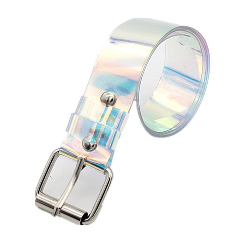 Classic Transparent Symphony Plastic Belt Women'S, Colored Decorative Belt Schoolgirl