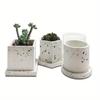 Zement-Blumentopfform, Silikon, DIY, Sukkulententopf, rund, quadratisch, Terrazzo-Blumentopfform, Kunstharz, Zement, Kunstbedarf, Tonformen